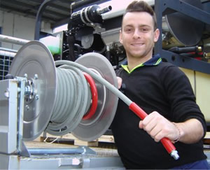 Aussie Pumps - 15 Metre Hose Reel Suit Pressure Washers — AG Superstore