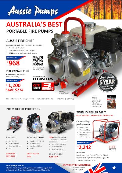 Aussie Fire Pump brochure