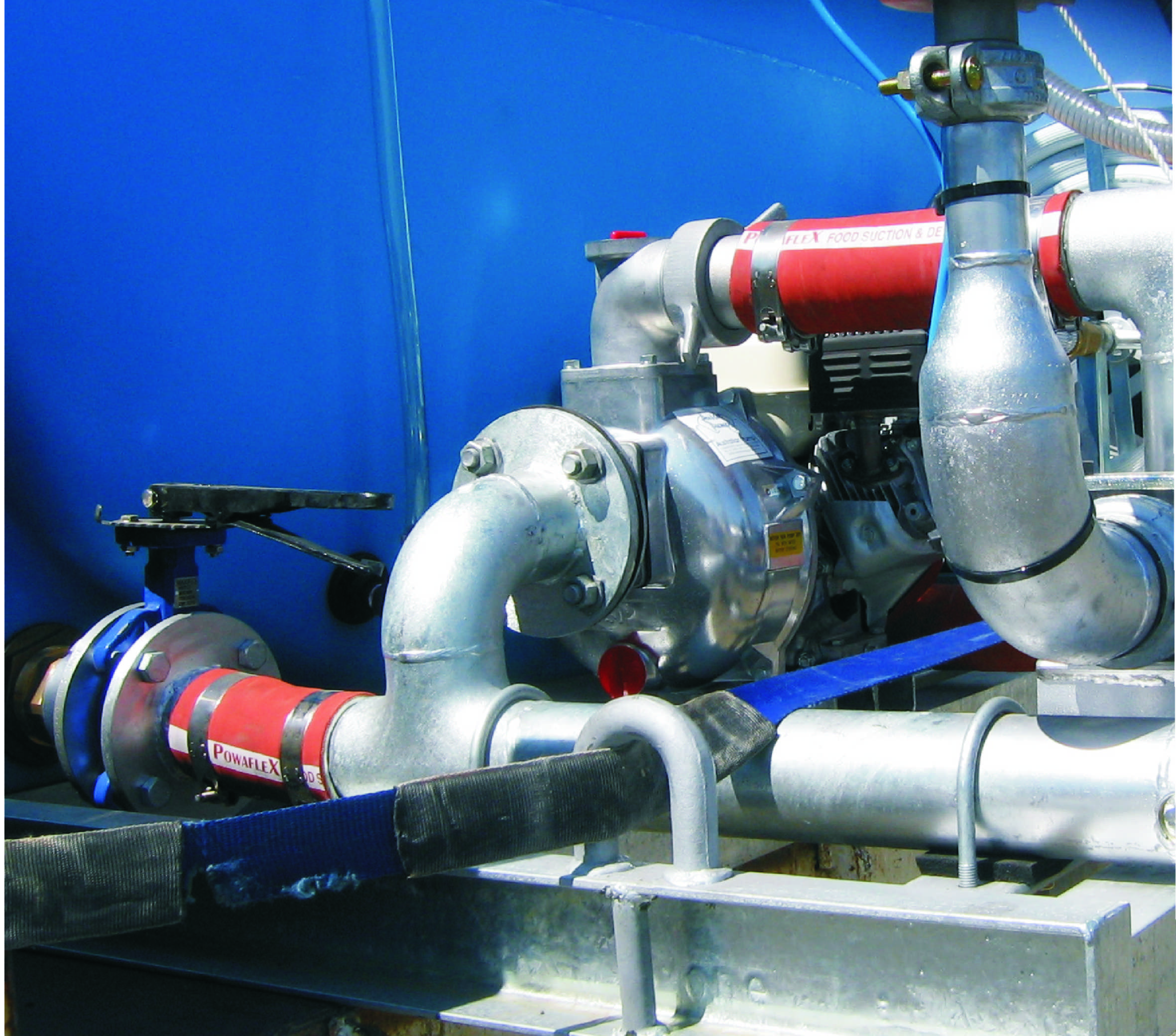 Self-priming tanker pump installation-Honda