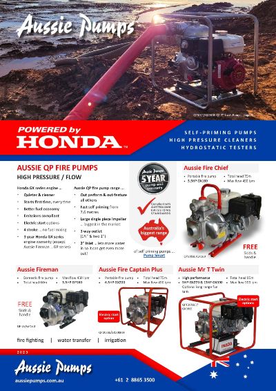 Aussie's Powered By Honda brochure